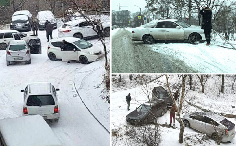 Первый снег этого года стоил Находке 35 автомобилей и 2 жизни.